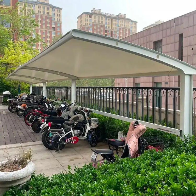 嵊泗县膜结构电动车棚